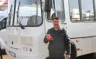 ТУРКЕСТАН: В САРЫАГАШСКОМ РАЙОНЕ ОБНОВЛЕН ПАРК ОБЩЕСТВЕННОГО ТРАНСПОРТА