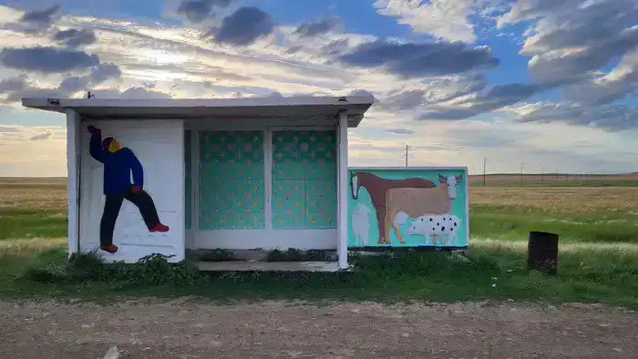 Остановка в районе села Далабай, Акмолинская область. Фото: ©️ Иван Сухоруков