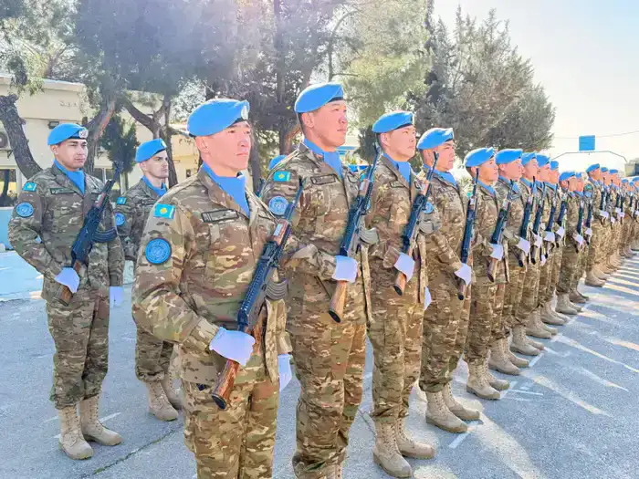 Казахстанские миротворцы на Голанских высотах удостоены медалей ООН за безупречную службу (7)