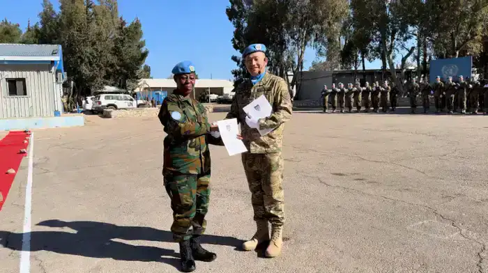 Казахстанские миротворцы на Голанских высотах удостоены медалей ООН за безупречную службу (5)