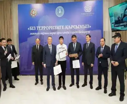 Түркістанда мектеп оқушылары арасында «Біз терроризмге қарсымыз!» тақырыбында сурет салудан байқау өтті