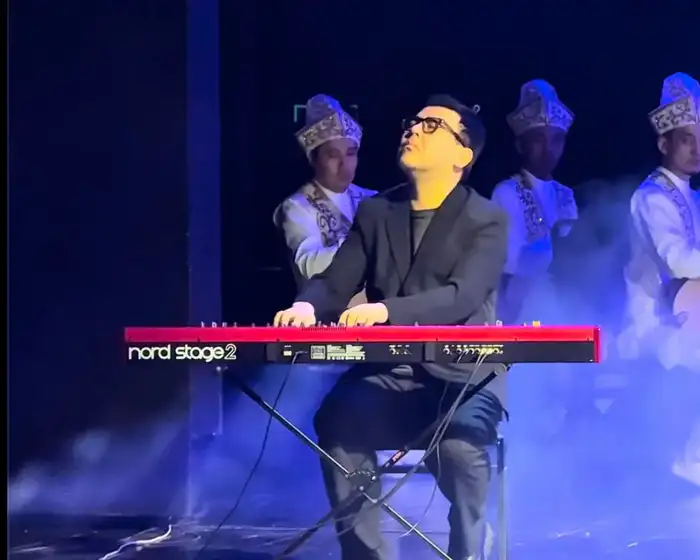 Димаш Кудайберген выступил на творческом вечере Абылая Тлепбергена (5)