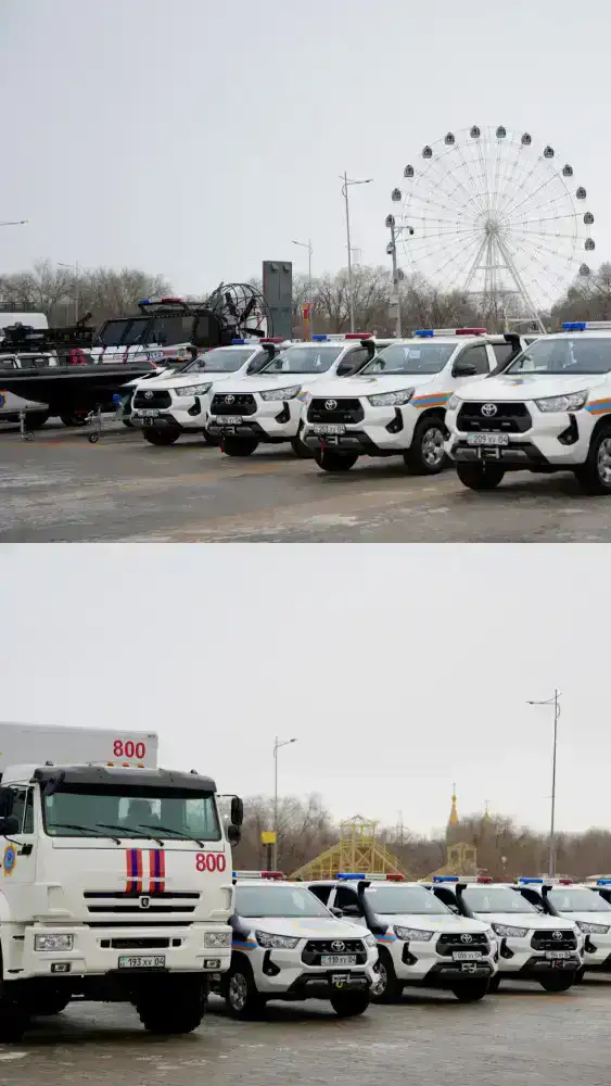 Глава МЧС вручил спасателям Актюбинской области ключи от новой техники (8)