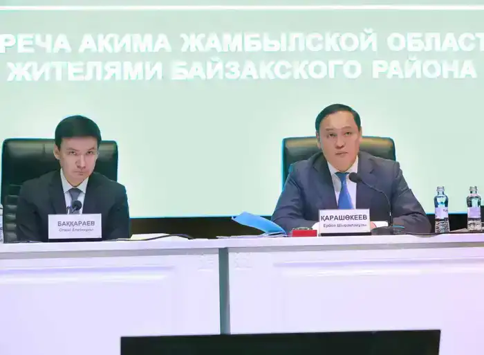 Ербол Карашукеев встретился с жителями Байзакского района (10)