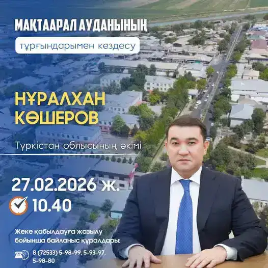 Диалог с будущим: встреча с акимом Туркестанской области в Мырзакенте