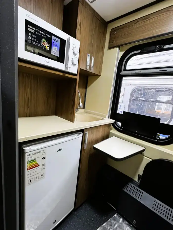 На линии «Астана – Семей» введён в эксплуатацию новый пассажирский вагон (2)