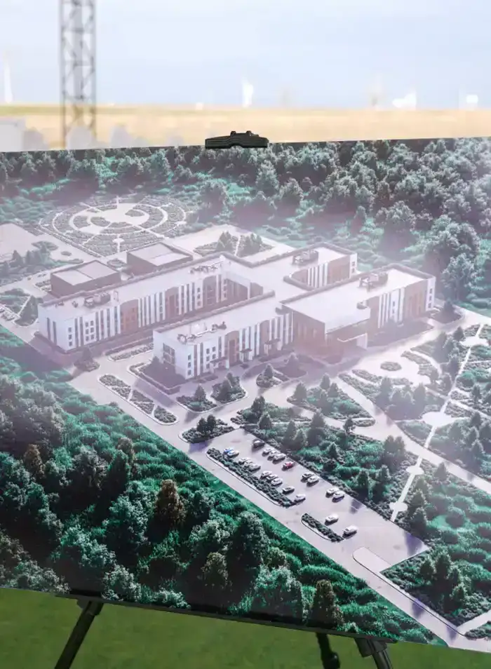 В ТУРКЕСТАНСКОЙ ОБЛАСТИ НАЧАЛОСЬ СТРОИТЕЛЬСТВО ПЕРИНАТАЛЬНОГО ЦЕНТРА НА 200 МЕСТ (7)