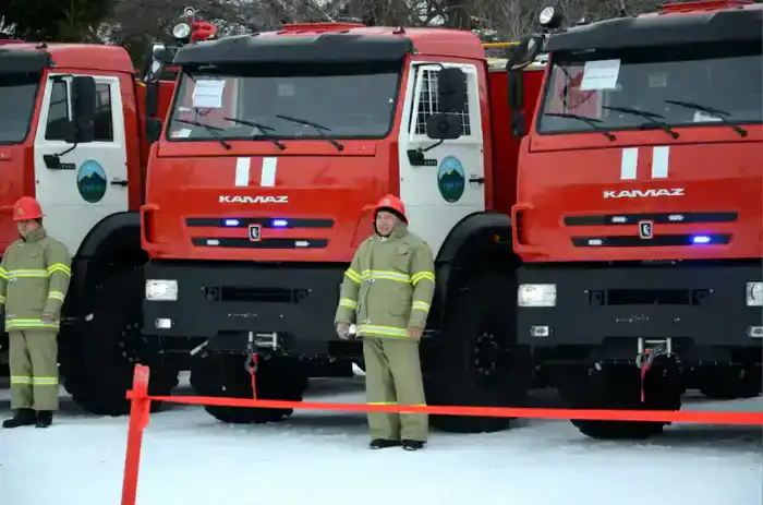17 новых пожарных машин переданы в Кокшетауский национальный парк для тушения лесных пожаров