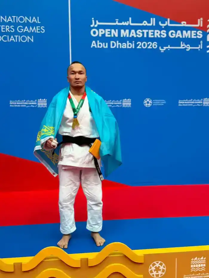 Нурсултан Болат из Астаны завоевал золото на чемпионате по дзюдо в Абу-Даби
