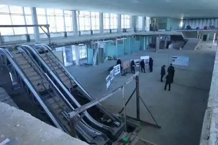 Ход работ по реконструкции здания железнодорожного вокзала (8)