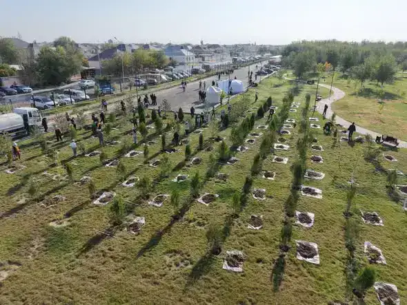 «ТАЗА КАЗАХСТАН»: В ПРОШЛОМ ГОДУ В ТУРКЕСТАНСКОЙ ОБЛАСТИ ВЫСАЖЕНО БОЛЕЕ 1 МЛН САЖЕНЦЕВ (7)