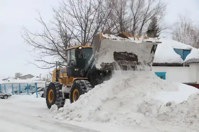 В области Абай на постоянной основе проводятся работы по уборке и вывозу снега (3)
