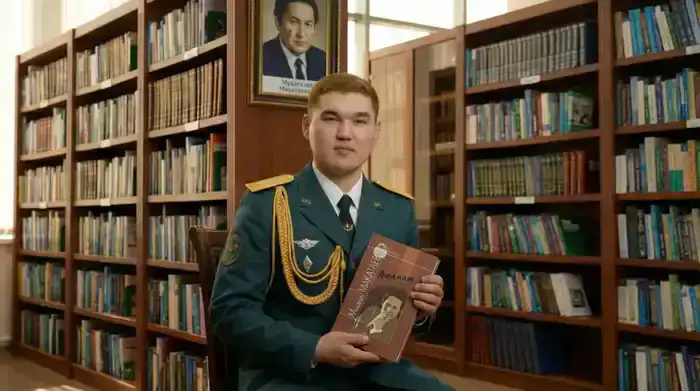 Поэтический челлендж чтения стихов Мукагали Макатаева в Вооруженных силах Казахстана