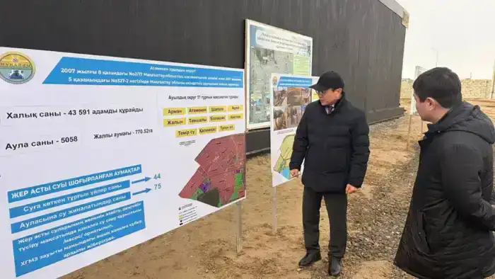 Нурдаулет Килыбай ознакомился со строительством водонасосной станции в сельском округе Атамекен (2)