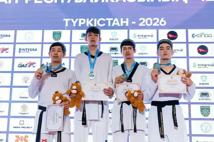 ТУРКЕСТАНСКИЕ ТХЭКВОНДИСТЫ ЗАВОЕВАЛИ 11 МЕДАЛЕЙ НА ЧЕМПИОНАТЕ СТРАНЫ (4)