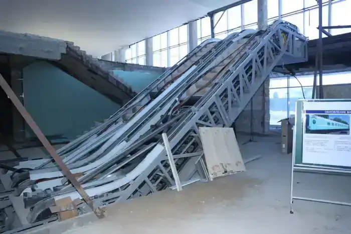 Ход работ по реконструкции здания железнодорожного вокзала (7)