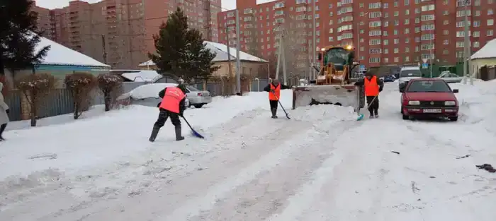 Более 30 тысяч кубометров снега вывезли из Астаны за ночь (4)