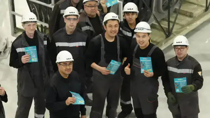 Kia Qazaqstan: Заводские работники за новую Конституцию!