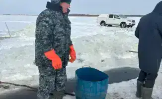 Аэрация озёр в Северо-Казахстанской области: спасение 400 рыб из-за дефицита кислорода