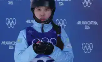 Аяна Жолдас на Олимпиаде в Милане