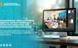 В Астане утвердили учебные программы для медиаторов на заседании Координационного совета