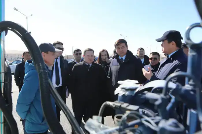 Современный сервисный центр в Туркестане с газовой компрессорной станцией для экологически чистого топлива