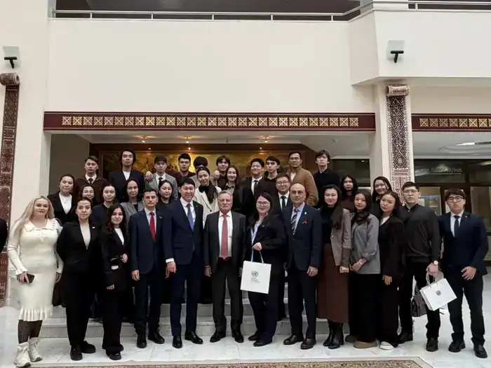 Лекция о многостороннем сотрудничестве Казахстана с ООН в Евразийском национальном университете