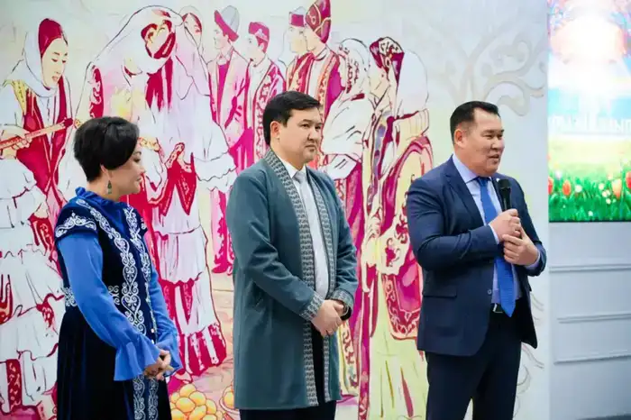 «Семья - сокровище нации»: в Астане молодые пары заключили брак в день семьи (4)