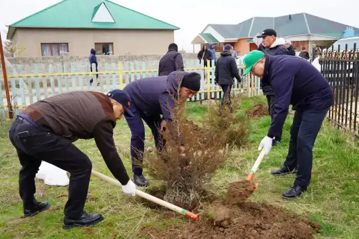 ТУРКЕСТАН: БОЛЕЕ 2000 ЖИТЕЛЕЙ КАЗЫГУРТСКОГО РАЙОНА ПРИНЯЛО УЧАСТИЕ В МАСШТАБНОМ СУББОТНИКЕ