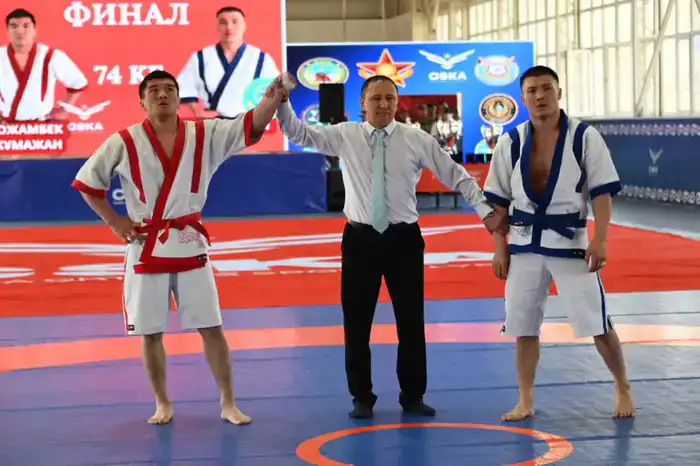 Определены победители чемпионата по қазақ күресі среди силовых ведомств Казахстана (3)