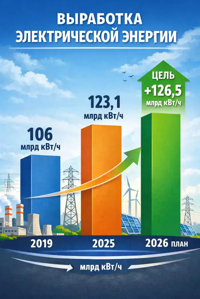 Рост производства электроэнергии в Казахстане: новые мощности и устойчивое развитие отрасли