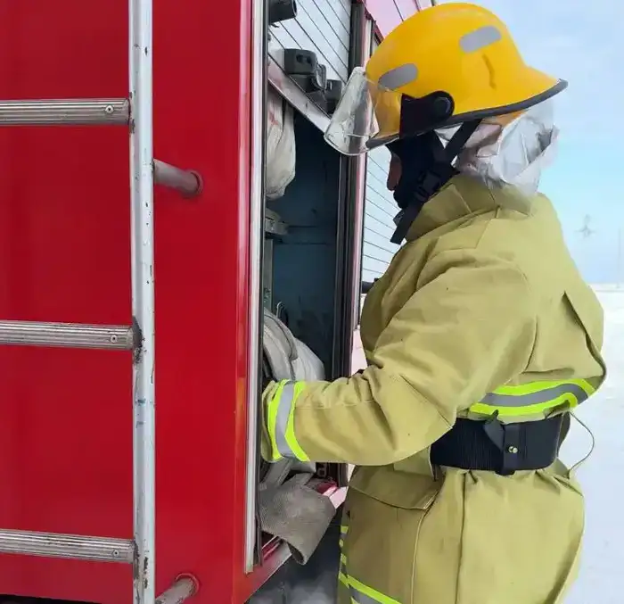 Добровольный пункт пожаротушения Қырыққұдық всегда на боевой готовности (4)