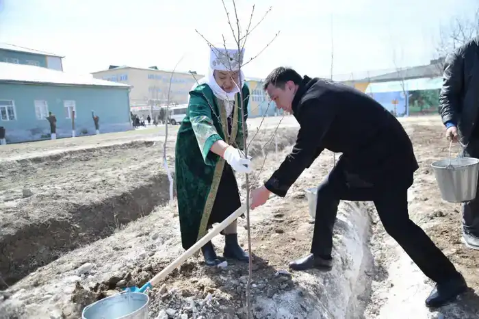 Отырар: 500 саженцев в день обновления