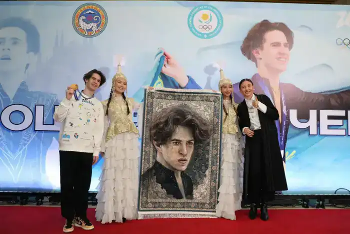 Алматы встретил олимпийского чемпиона XXV зимних Игр Михаила Шайдорова (5)