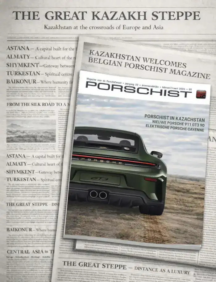 Европейский журнал Porschist представил выпуск о Казахстане с участием Алматы (4)