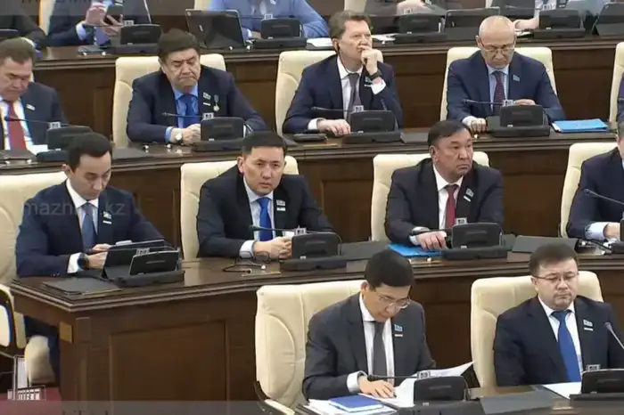 Обсуждение законопроектов по защите прав несовершеннолетних детей в Казахстане на пленарном заседании Мажилиса