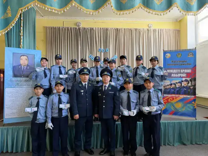В Карагандинской области открыт класс для юных полицейских, где будут обучать патриотизму и правопорядку