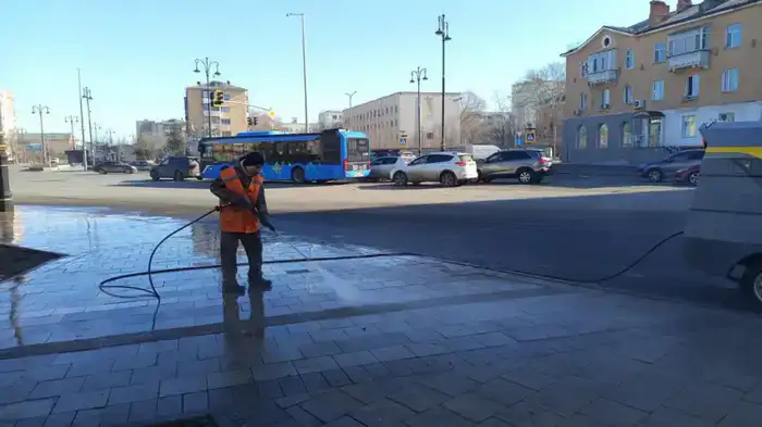 Генеральная уборка проводится в Астане (3)