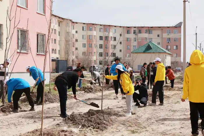 «Таза Қазақстан»: в Жамбылской области высадили свыше 9 тысяч деревьев (5)