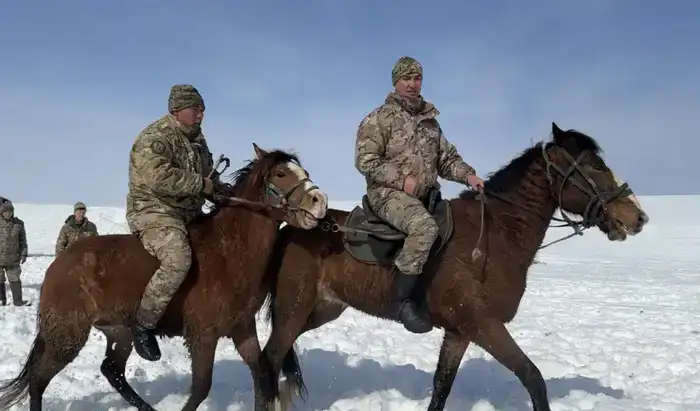 В горно-егерском полку проходят занятия по боевому слаживанию конных подразделений (5)