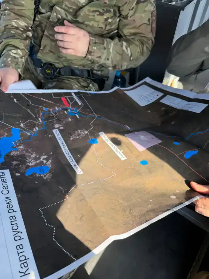 Аким Асаин Байханов проверяет паводковую ситуацию в Актогайском районе