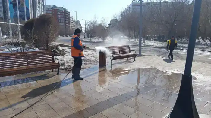 Генеральная уборка проводится в Астане (8)