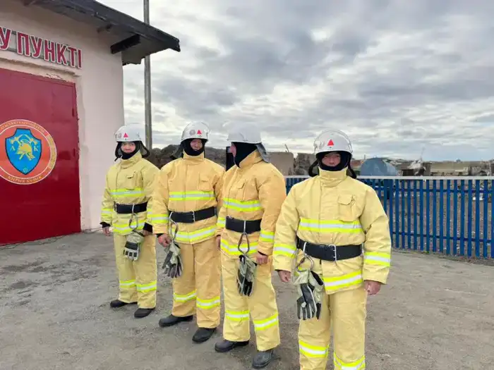 Добровольный пункт пожаротушения Қырыққұдық всегда на боевой готовности (5)