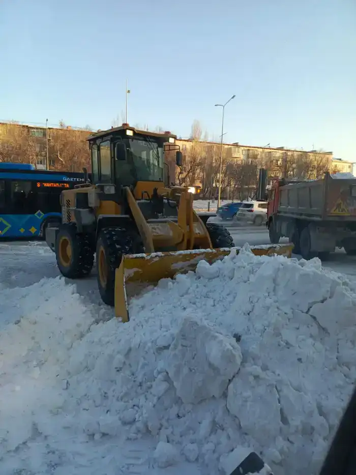 Снегопад в Астане: более 1700 единиц спецтехники задействованы в уборке снега в Астане (6)