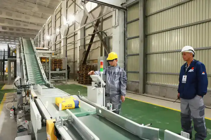 Производство мраморной муки и сухих строительных смесей запустили в Жамбылской области (6)