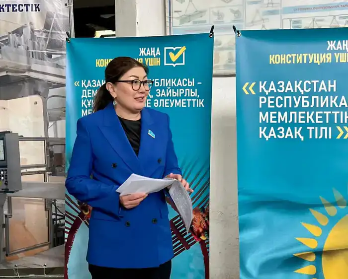 В ОБЛАСТИ АБАЙ РЕГИОНАЛЬНАЯ КОАЛИЦИЯ ПРОВЕЛА ВСТРЕЧУ С ТРУДОВЫМ КОЛЛЕКТИВОМ ПРЕДПРИЯТИЯ «СИЛИКАТ» (7)