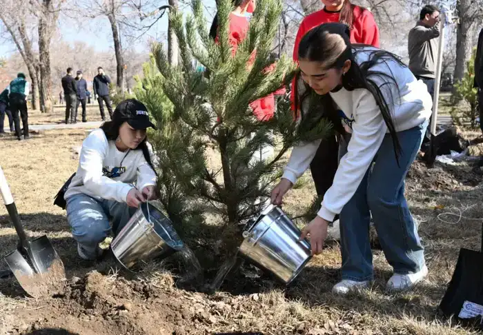 «Жаңару күні»: в Жетісу очистили родник и посадили тысячи деревьев (9)