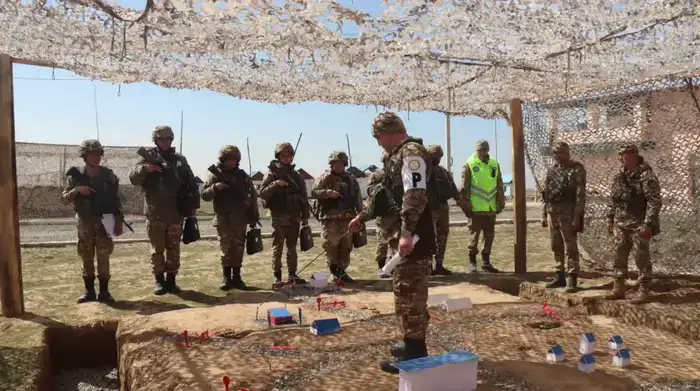 В Туркестанской области на полигоне «Арыс» прошло ротное тактическое учение (2)
