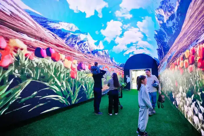 12-метровый LED-туннель заработал в Астане (6)