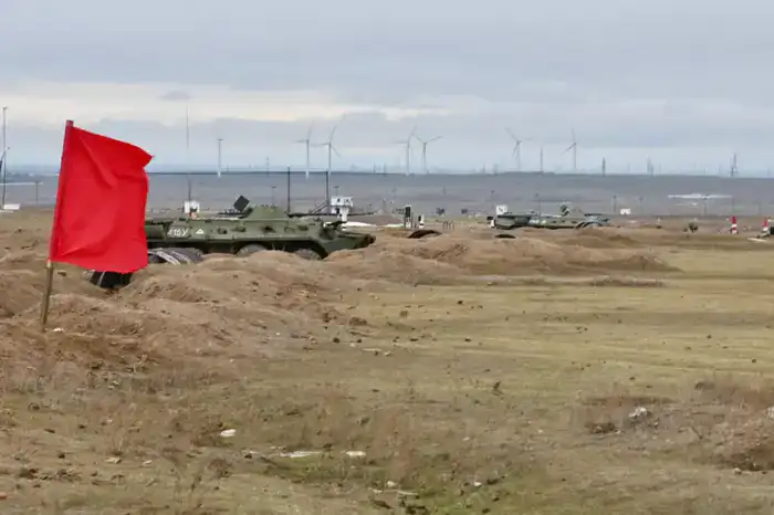 Тактическое учение военнослужащих в Конаевском гарнизоне